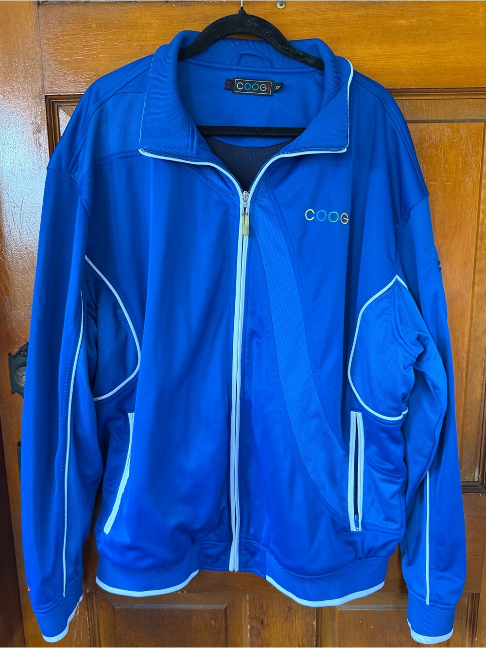 COOGI Men's Blue Full-Zip Track Jacket Sz XXXL